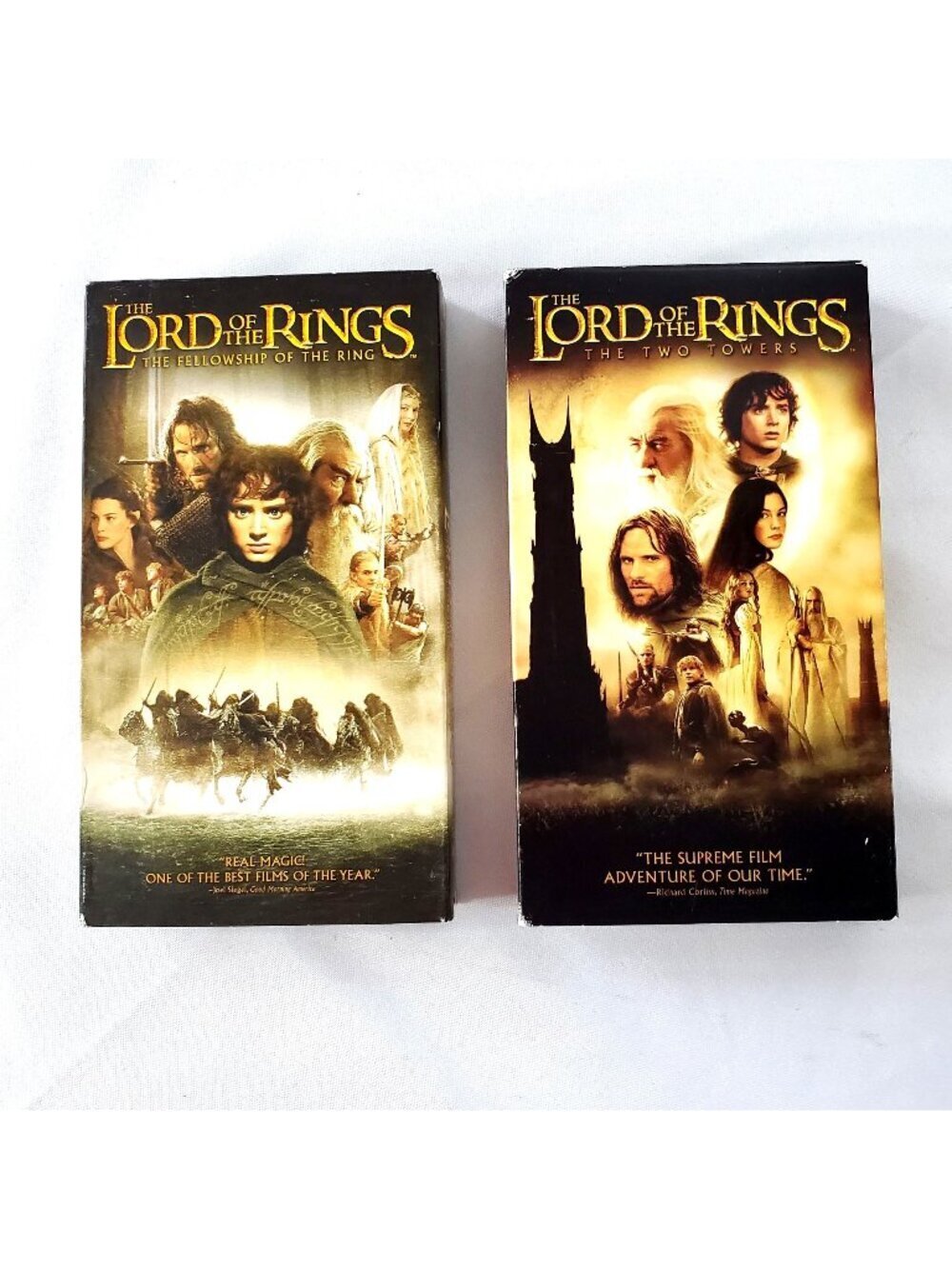The Lord Of The Rings: The Fellowship Of The Ring & The Two Towers VHS Set